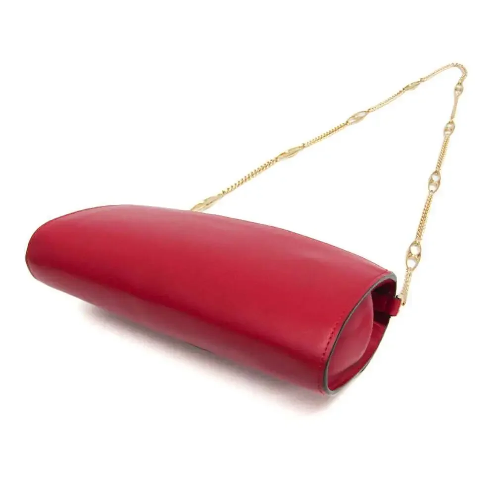 GUCCI Red Leather Shoulder Bag - Picture 2 of 15